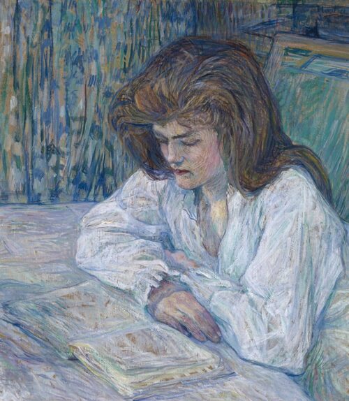 La Liseuse - Toulouse Lautrec - Reproductions de tableaux et peintures haut de gamme