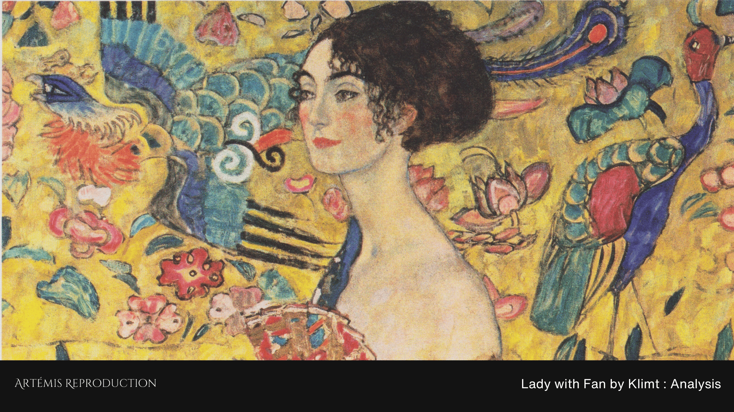 Lady with Fan by Klimt : Analysis