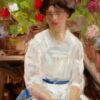 La dame en blanc - Francis Cadell - Reproductions de tableaux et peintures haut de gamme