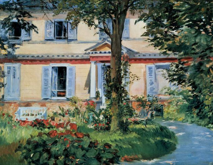 House in Rueil - Edouard Manet Oil Painting Reproduction