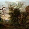 Paysage avec arbre nu - Caspar David Friedrich - Reproductions de tableaux et peintures haut de gamme