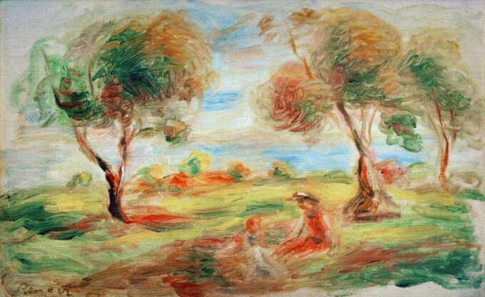 The Landscape near Cagnes - Pierre-Auguste Renoir