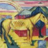 Long cheval jaune - Franz Marc - Reproductions de tableaux et peintures haut de gamme