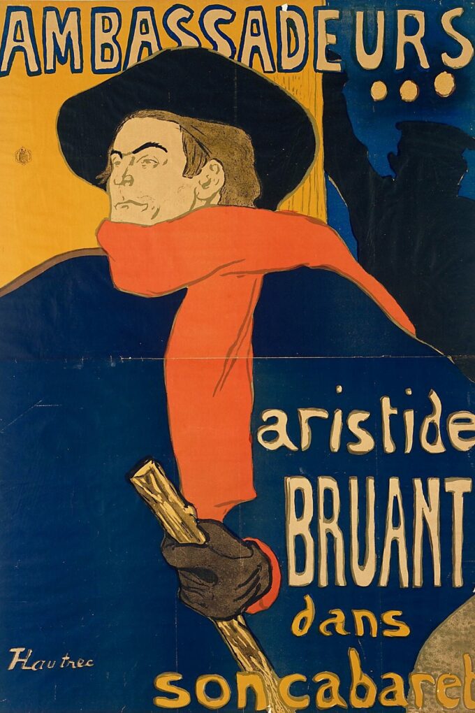 Ambassadors (Aristide Bruant in his cabaret) - Toulouse Lautrec