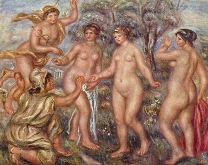 Le Jugement de Pâris - Pierre-Auguste Renoir - Reproductions de tableaux et peintures haut de gamme