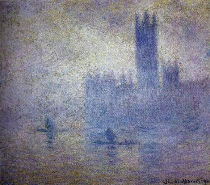 The Parliament, Effect of Fog (W 1611) - Claude Monet