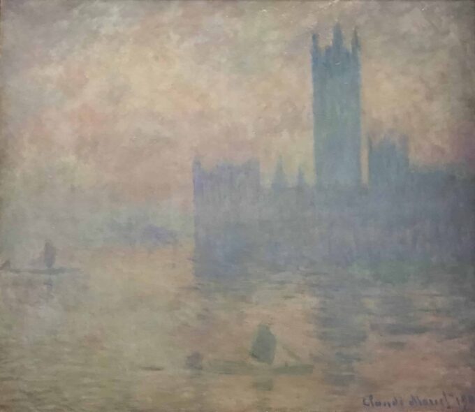 The Parliament of London, Effect of Fog - Claude Monet