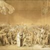 Le serment du court de tennis, 20 juin 1789 - Jacques-Louis David - Reproductions de tableaux et peintures haut de gamme