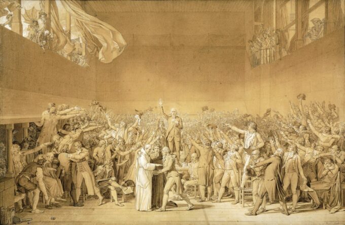 The Tennis Court Oath, June 20, 1789 - Jacques-Louis David