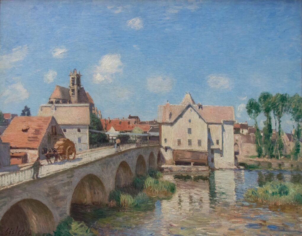 Le pont de Moret - Alfred Sisley - Reproductions de tableaux et peintures haut de gamme