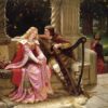 Tristan et Isolde - Edmund Leighton - Reproductions de tableaux et peintures haut de gamme