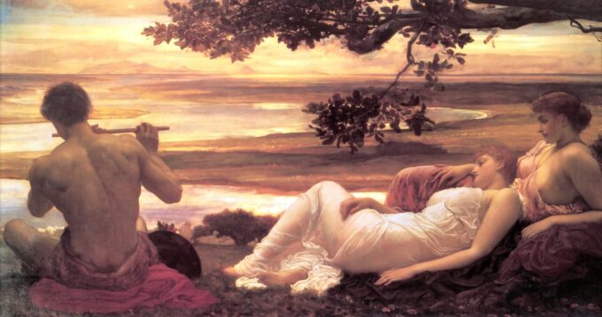 Idyll - Frederic Leighton - Reproductions de tableaux et peintures haut de gamme