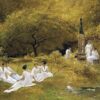 Le jardin des muses - Lionel Royer - Reproductions de tableaux et peintures haut de gamme