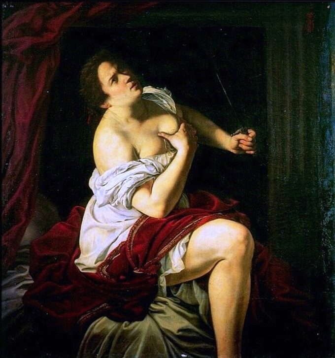 Lucrèce by Artemisia Gentileschi - Reproductions de tableaux et peintures haut de gamme