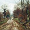 La route de l'automne (bois de Mitcham, Surrey) - Edward Wilkins Waite - Reproductions de tableaux et peintures haut de gamme