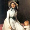 Portrait de madame emilie seriziat et de son fils - Jacques-Louis David - Reproductions de tableaux et peintures haut de gamme