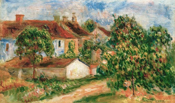 Village Houses – Pierre-Auguste Renoir Oil Painting Reproduction