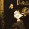 Portrait d'Émile Zola - Edouard Manet - Reproductions de tableaux et peintures haut de gamme