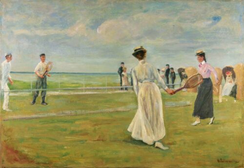 Match de tennis au bord de la mer - Max Liebermann - Reproductions de tableaux et peintures haut de gamme