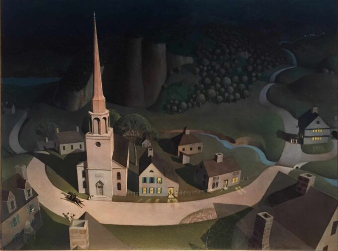 Paul Revere's Midnight Ride - Grant Wood