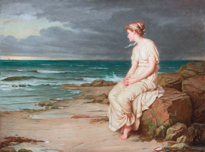 Miranda – John William Waterhouse Oil Painting Reproduction: High-Quality Artwork for Sale