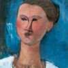 Portrait d'une femme jeune - Amedeo Modigliani - Reproductions de tableaux et peintures haut de gamme