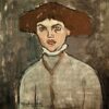 Portrait d'une jeune femme - Amedeo Modigliani - Reproductions de tableaux et peintures haut de gamme