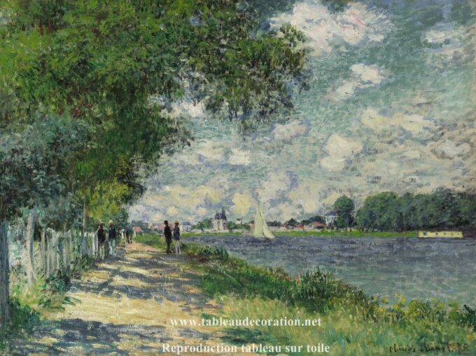 The Seine at Argenteuil - Monet Painting