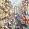 La Rue Montorgueil, Fête du 30 juin 1878 Claude Monet - Reproductions de tableaux et peintures haut de gamme