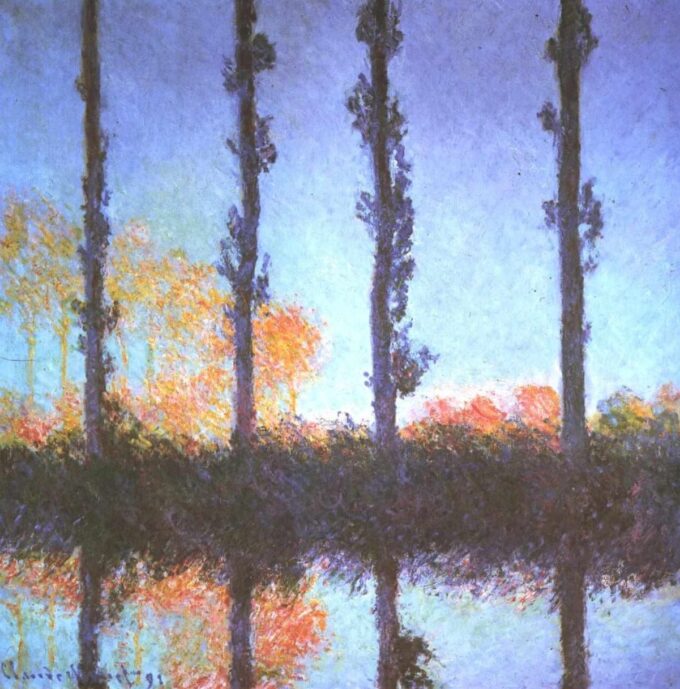 The Poplars - Claude Monet