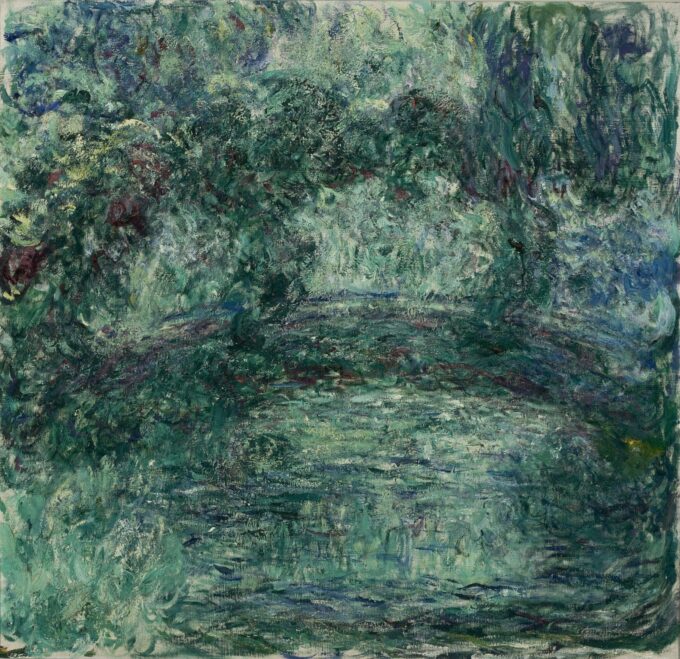 The Japanese Bridge over the Water Lily Pond at Giverny - Claude Monet