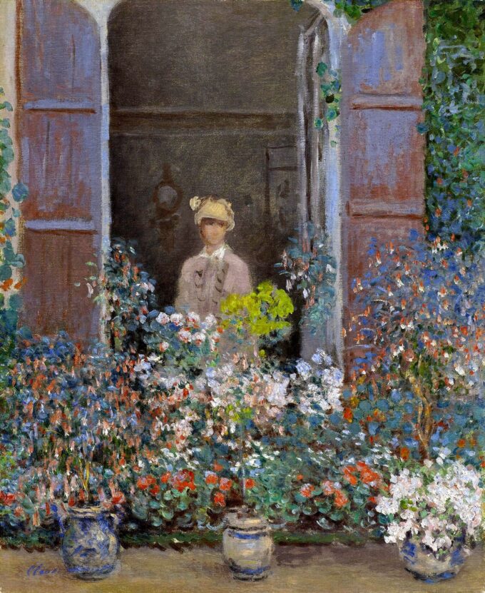 Camille Monet at the Window, Argenteuil - Claude Monet