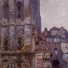 La Cour d'Albane, temps gris (W1318) - Claude Monet - Reproductions de tableaux et peintures haut de gamme