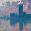 Le Parlement, soleil couchant (W1603) - Claude Monet - Reproductions de tableaux et peintures haut de gamme