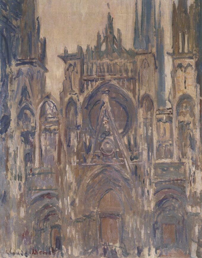 Study for the portal seen from the front (W1320) - Claude Monet