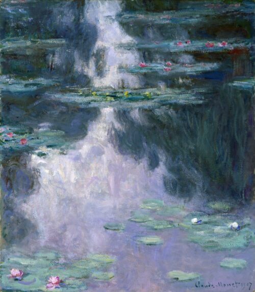 Les Nymphéas 1907 - Claude Monet - Reproductions de tableaux et peintures haut de gamme