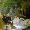 Le Déjeuner sur l'herbe (partie droite) - Claude Monet - Reproductions de tableaux et peintures haut de gamme