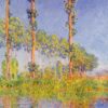 Trois Peupliers, effet d'automne - Claude Monet - Reproductions de tableaux et peintures haut de gamme