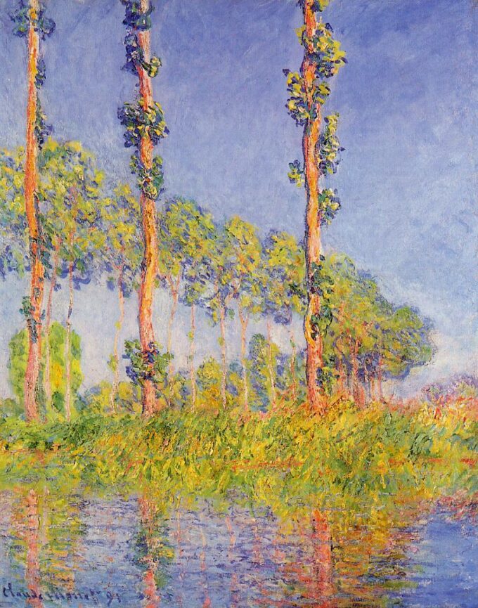 Three Poplars, Autumn Effect - Claude Monet