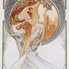 Quatre arts : poésie - Mucha - Reproductions de tableaux et peintures haut de gamme