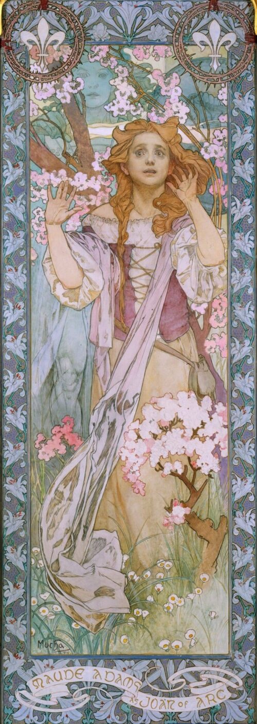 Maude adams en Jeanne d'Arc - Mucha - Reproductions de tableaux et peintures haut de gamme