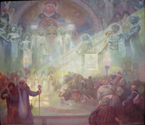 Mont Athos, la montagne sacrée - Mucha - Reproductions de tableaux et peintures haut de gamme