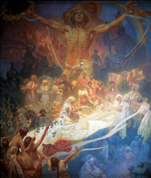 L'Apothéose des Slaves - Mucha - Reproductions de tableaux et peintures haut de gamme