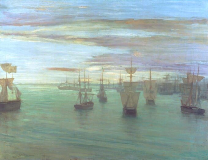 Twilight in Flesh Color and Green: Valparaiso - James Abbott McNeill Whistler