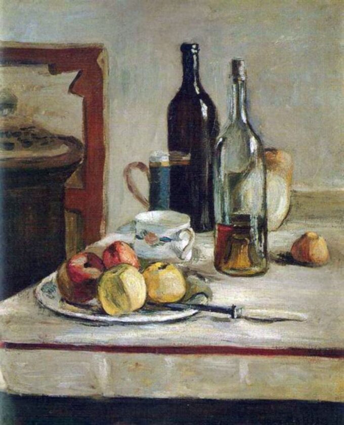 Still Life with Two Bottles 1896 - Matisse Oil Painting Reproduction