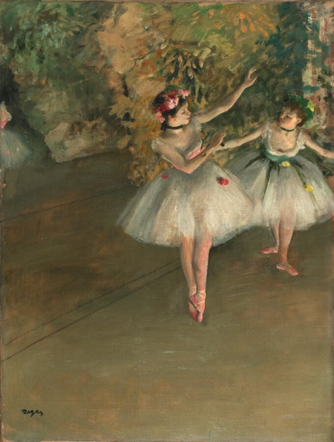 Two Dancers on Stage - Edgar Degas