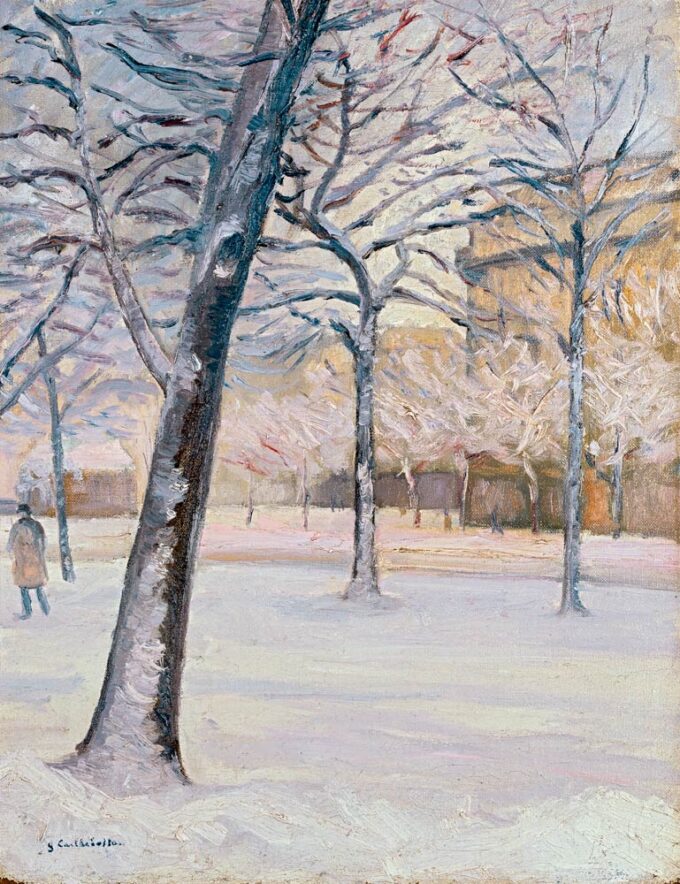 Park in the Snow, c.1888 - Caillebotte