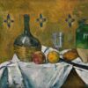 Nature morte flasque cruche en verre - Paul Cézanne - Reproductions de tableaux et peintures haut de gamme