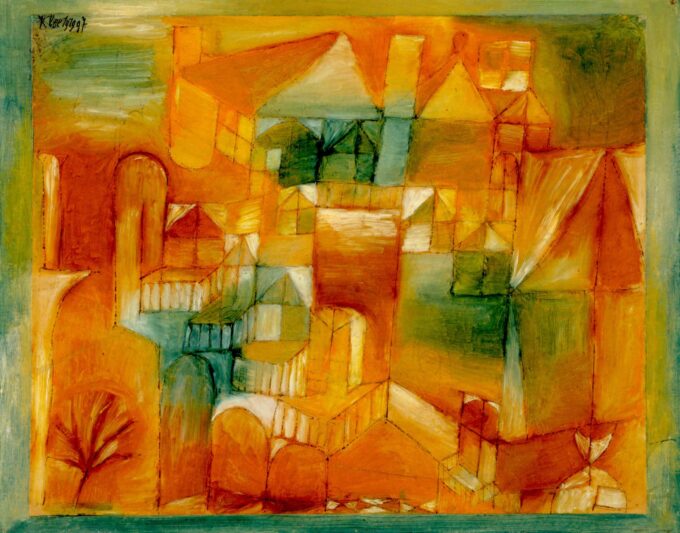 Brown Green Facade - Paul Klee