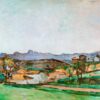 Paysage provençale - Paul Cézanne - Reproductions de tableaux et peintures haut de gamme